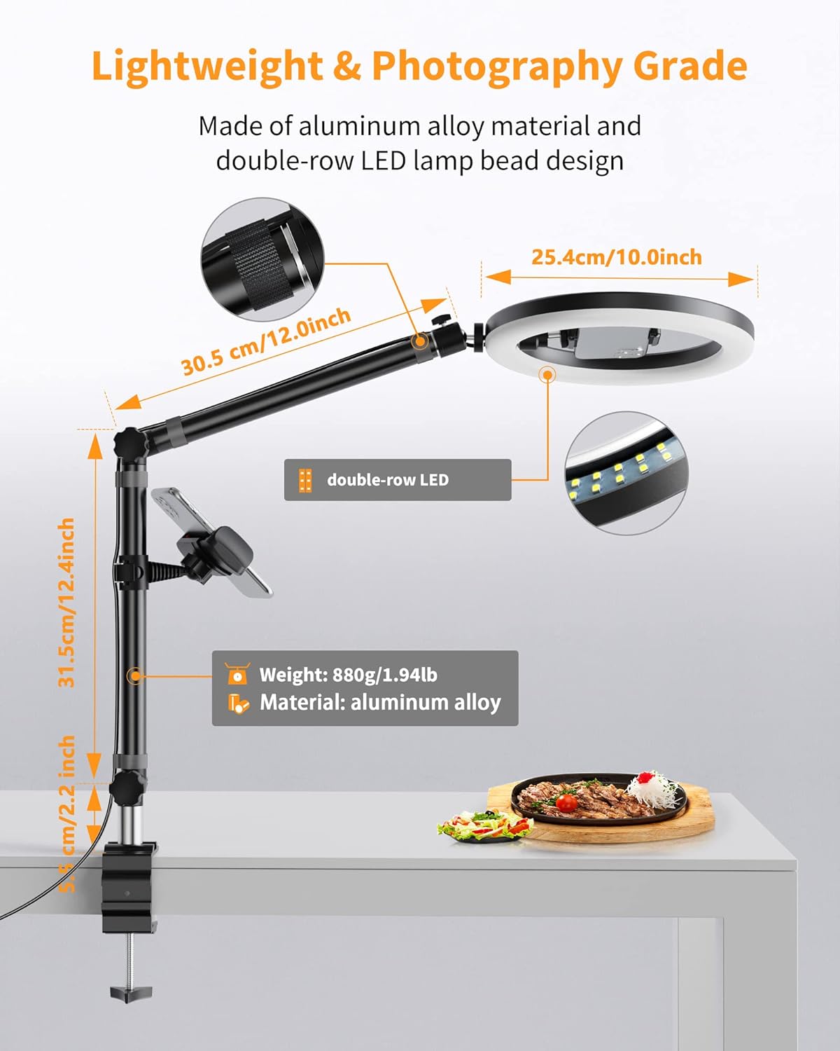 RF100 Desktop fill light
